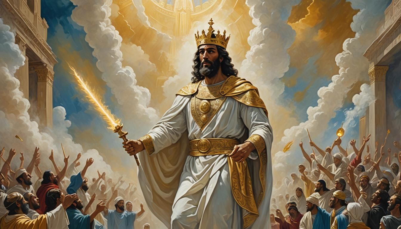 King Solomon and the Divine Light, Abstract Art