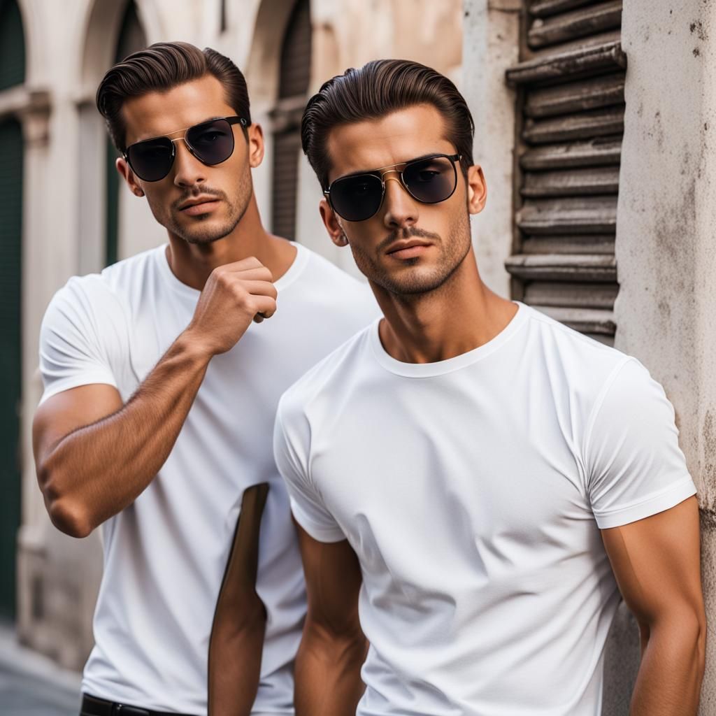Italian Teenage Secret Agents in White T-Shirts