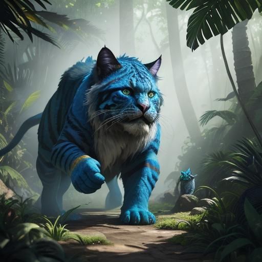 Troll Hunter Battles Saber-Tooth Cat in Jungle