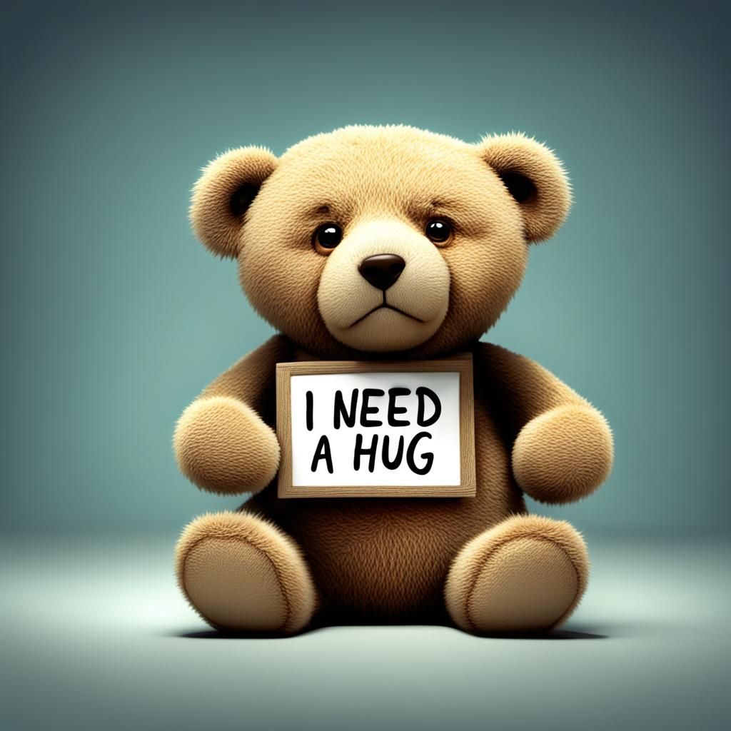 Sad Teddy Bear Needs a Hug