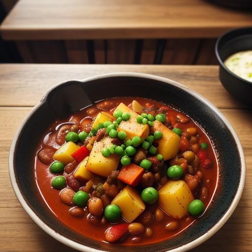 Kidney Bean Stew: Macro Food Photography