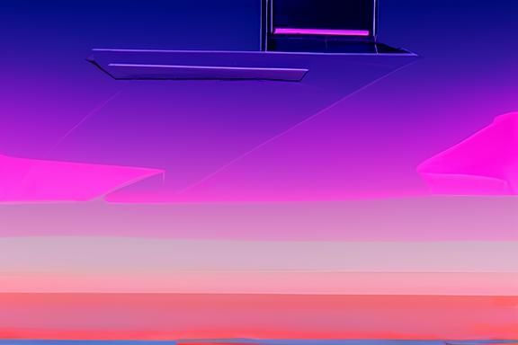 Cyberpunk Sunset Over Futuristic Japanese City