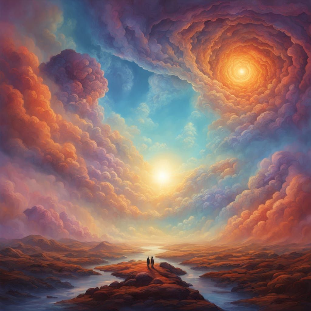 Surreal Dimension Revealed Through Sky Rift