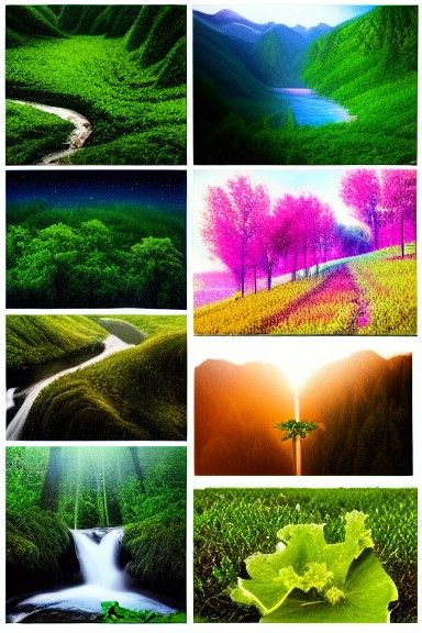 Ethereal Depiction of Mother Nature