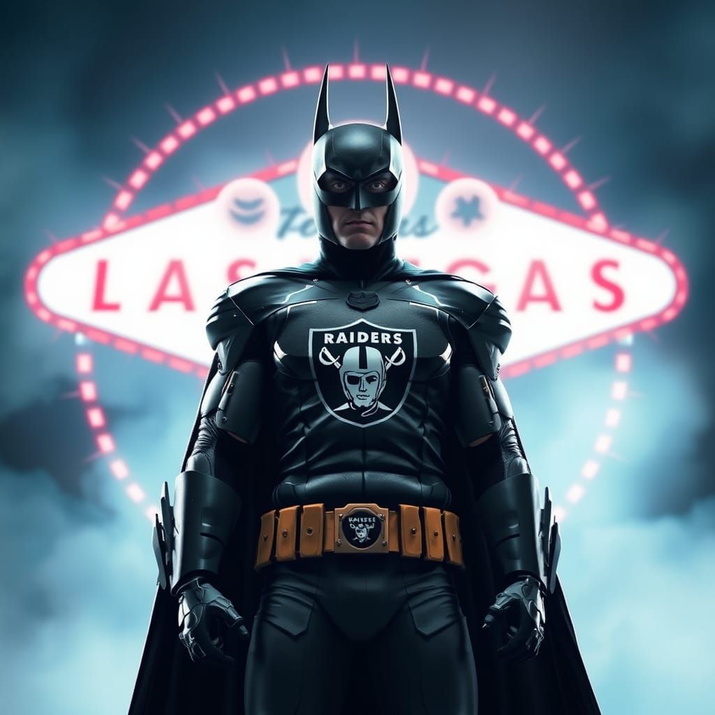 Batman Dons Raiders Jersey in Unique Crossover