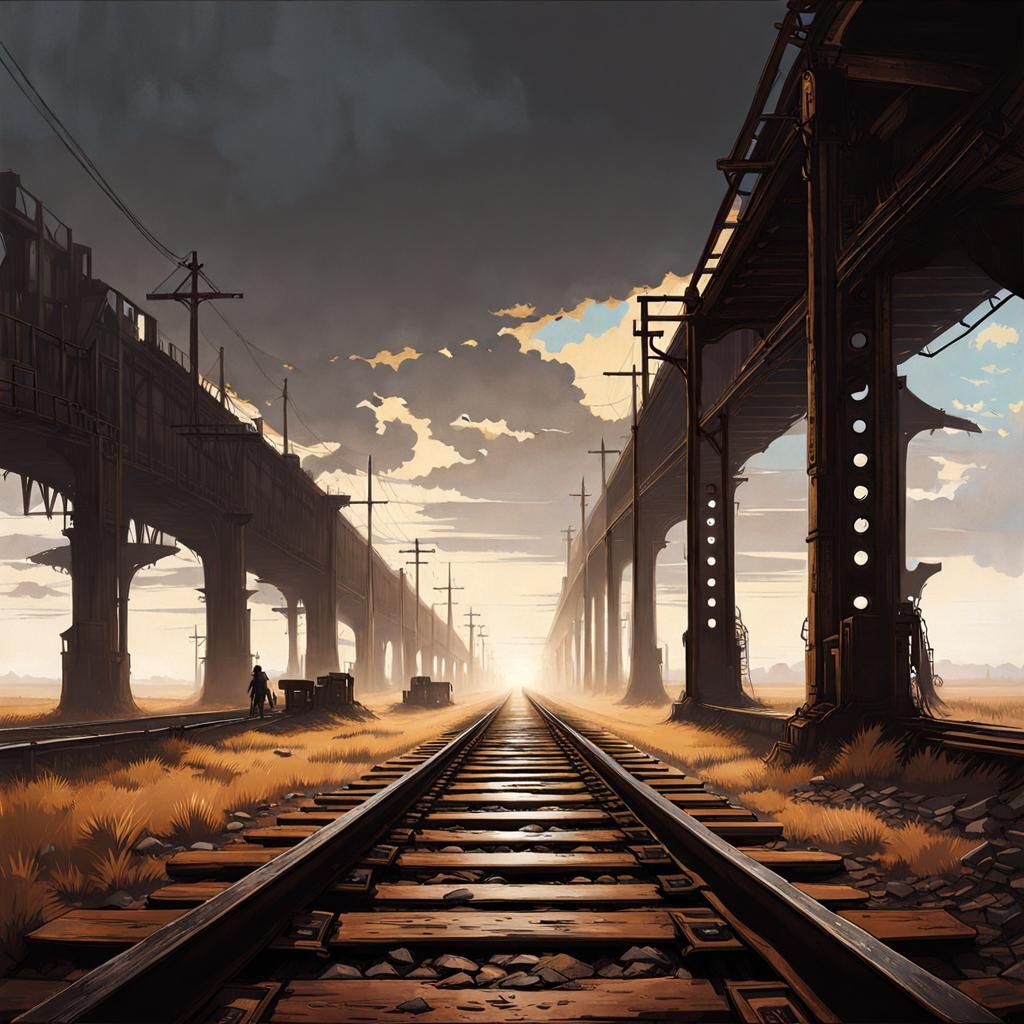 Post-Apocalyptic Railway Concept Art
