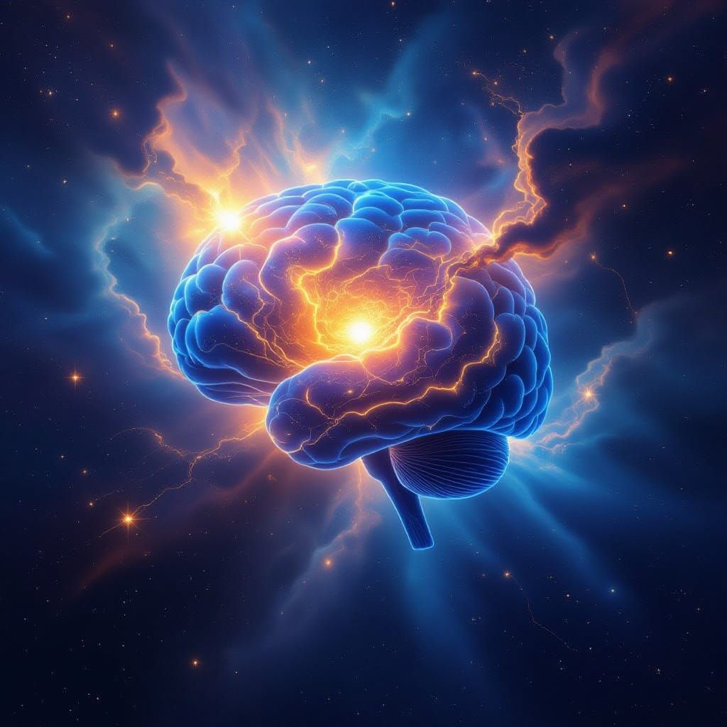 Human Mind as Cosmic Nebula with Neural Pathways