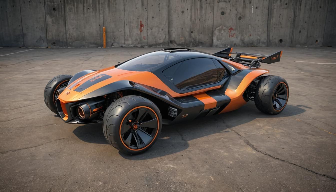 Cyberpunk Future Bubble Buggy: Photorealistic Vehicle Design