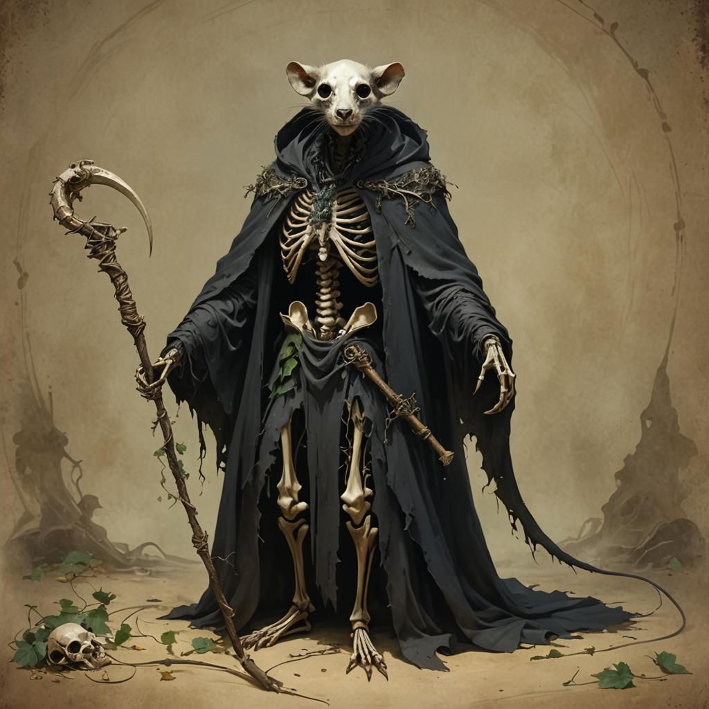 Death of Rats: Fantasy Art in Gothic Style