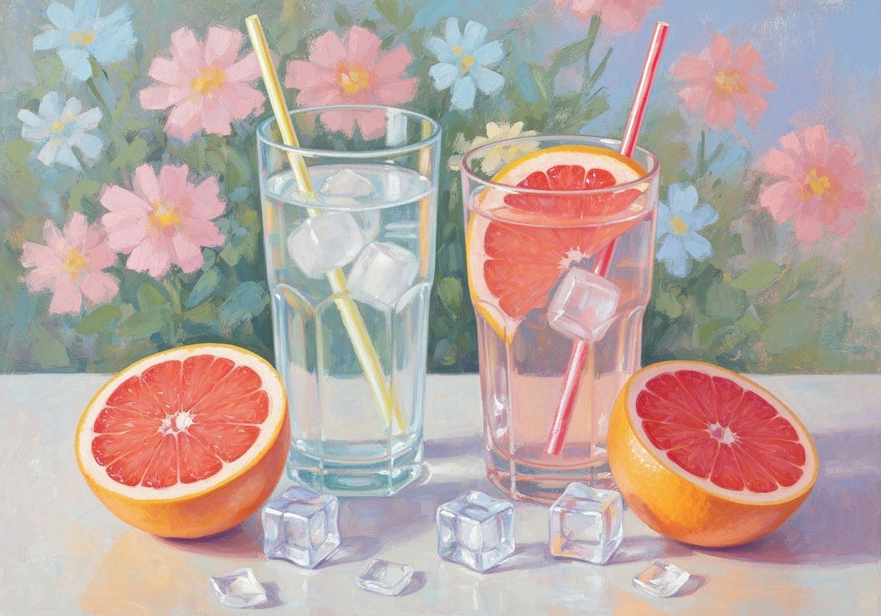 Impressionist Still Life with Refreshing Drinks