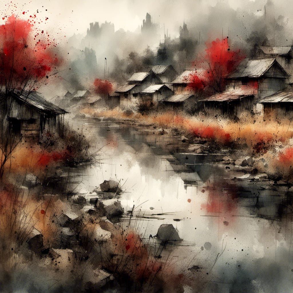 Japanies Countryside Village