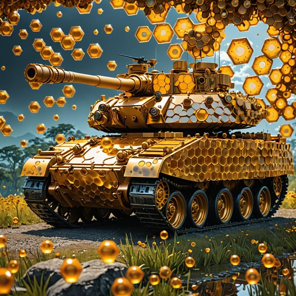 Honeycomb Tank: Hyperdetailed 3D Armor Design