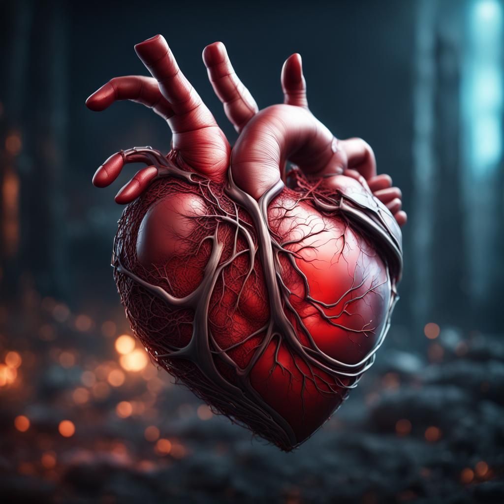 Heart in Hand: Cardiovascular Disease Fantasy Art