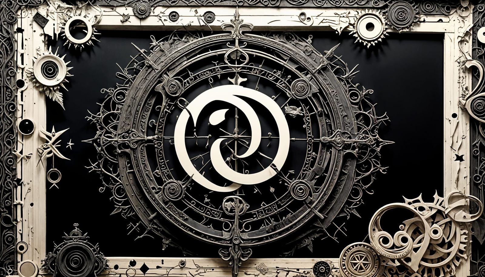 Gothic Mixed Media Art: Conspiracies of Power