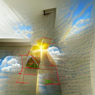Hyperrealistic Geometric Concept Art: God Watching