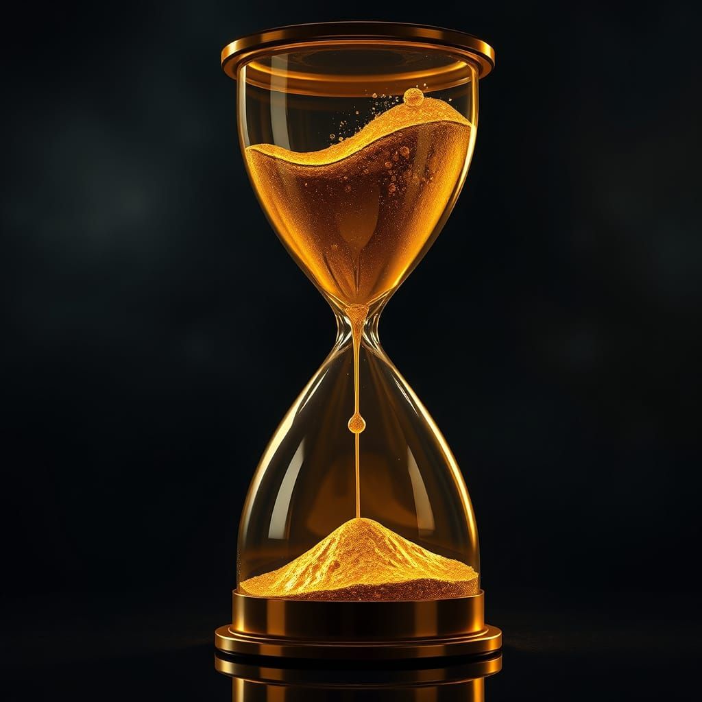 Liquid Gold Hourglass: A Symbol of Luxury and Time