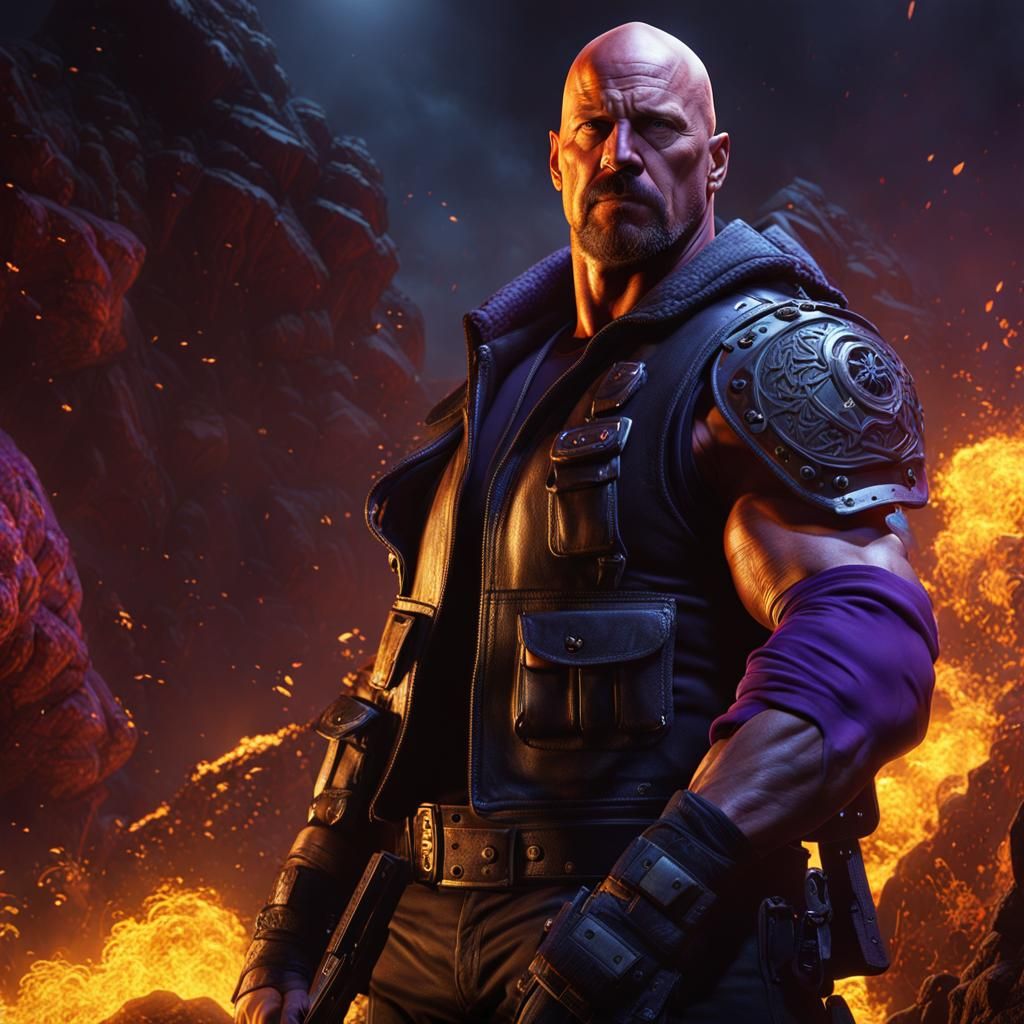 Stone Cold Steve Austin: Dark Fantasy Concept Art
