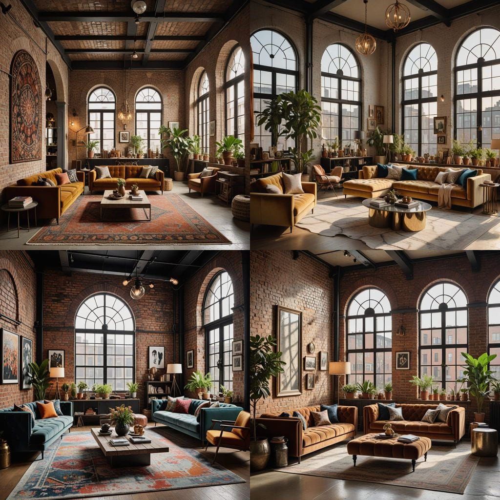 Luxurious Loft Apartment in Barcelona with Eclectic Design