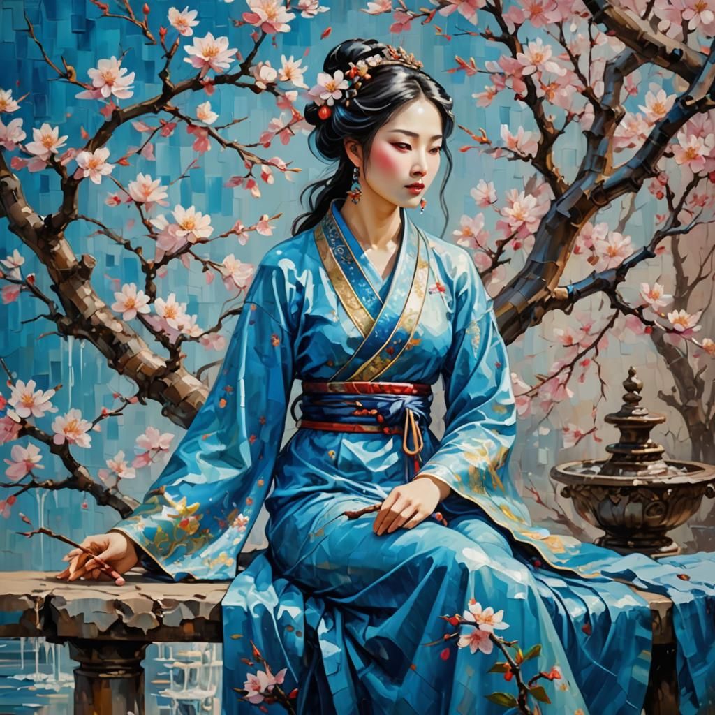 Under the shade of sakura