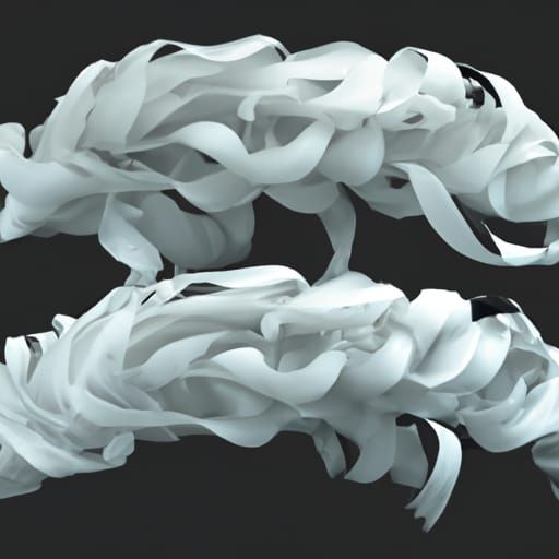 Ribbons of white