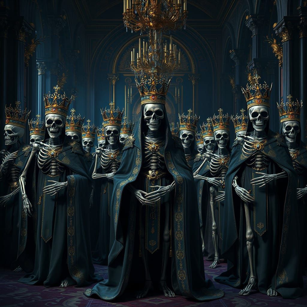 Undead Monarchs in Gothic Splendor