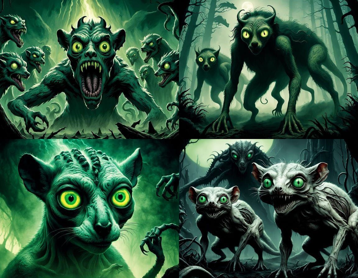 Bizarre 1930s-Style Australian Marsupial Creatures with Glow...