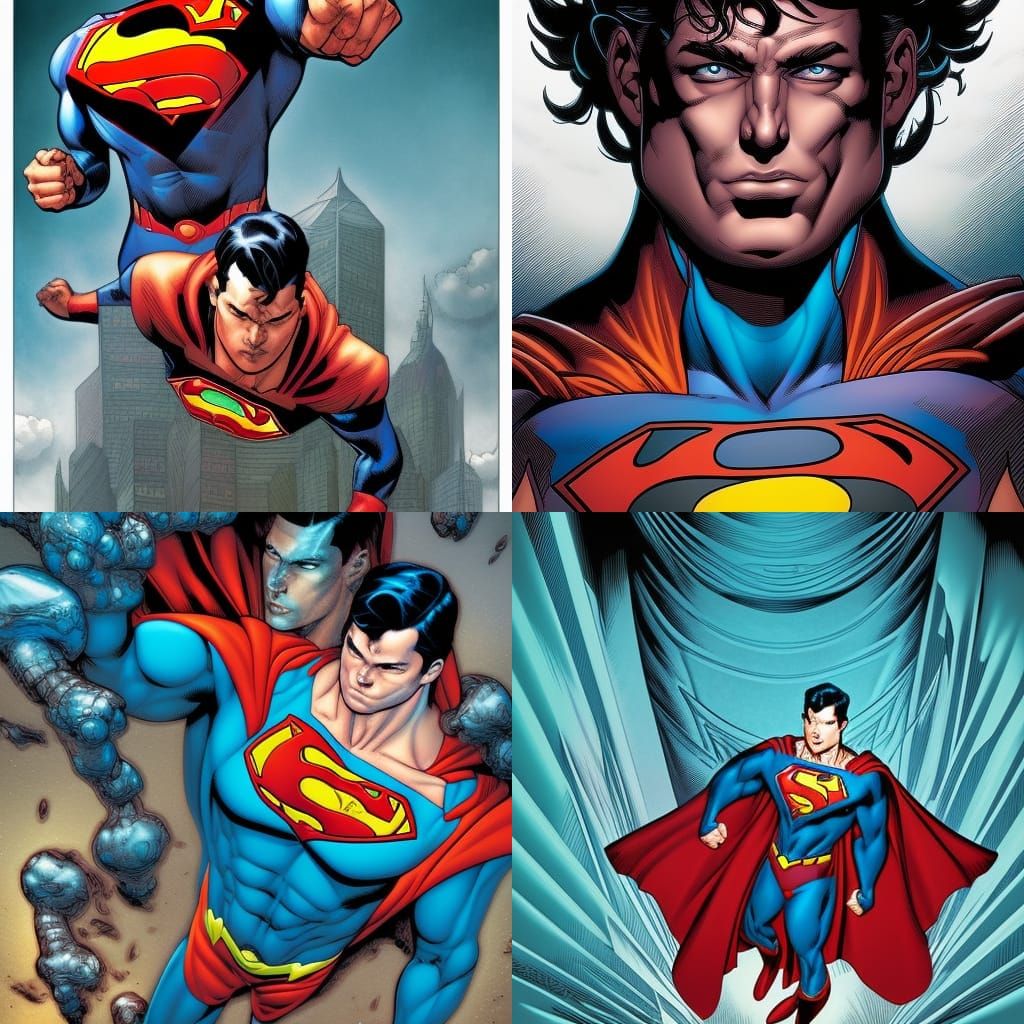 Superhero in Comic Book Art Style