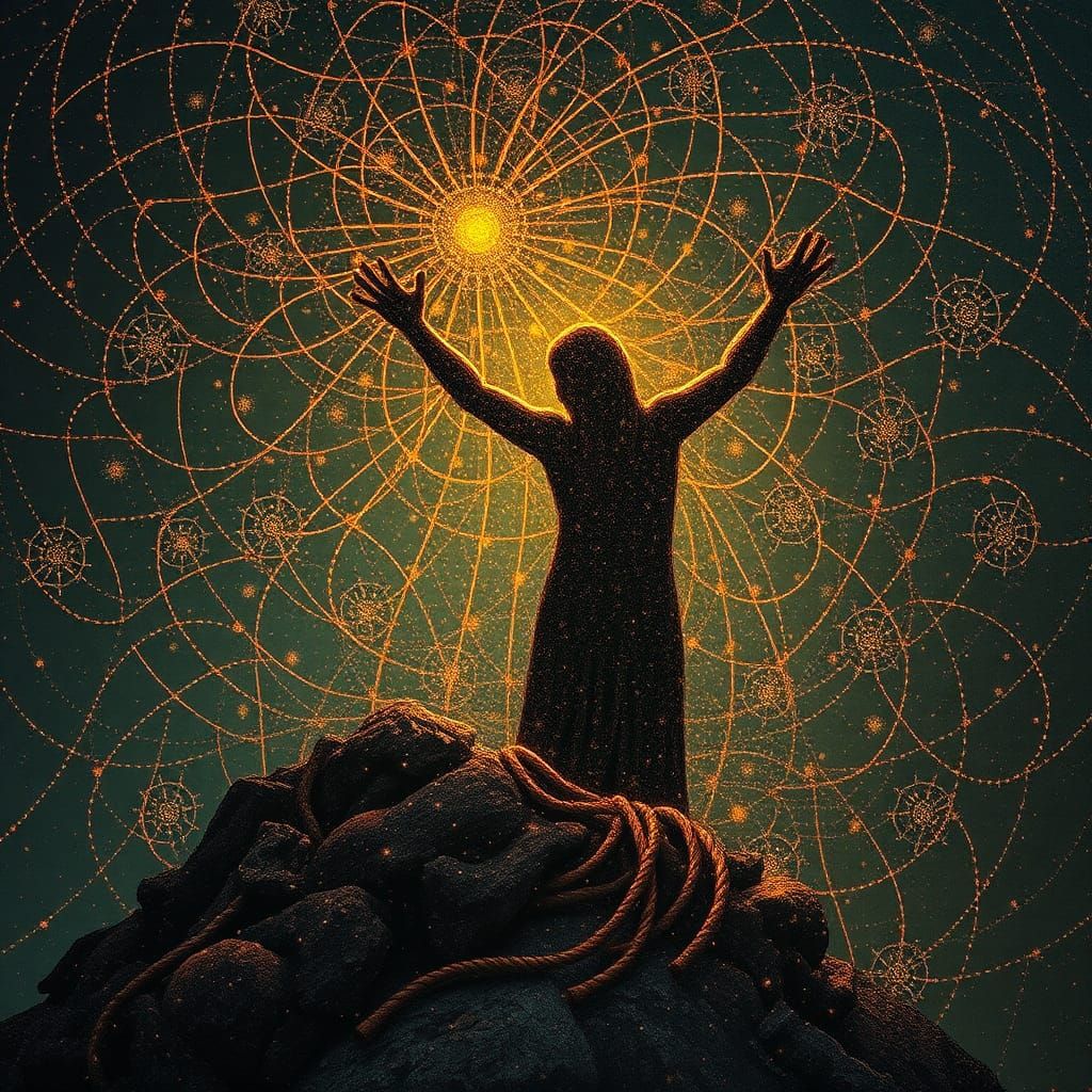 Triumph of Spirit: A Blend of Art Styles