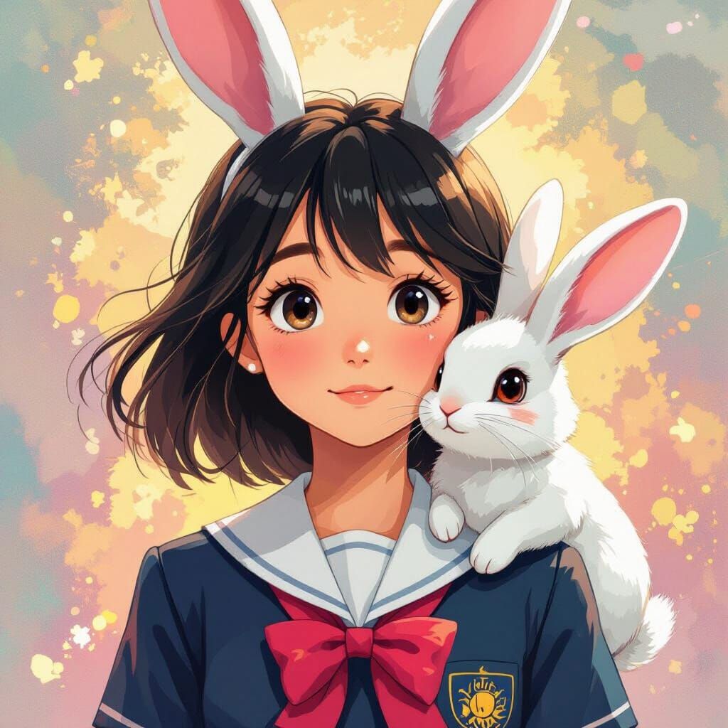Bunny Girl Student: A Miyazaki-esque Fantasy