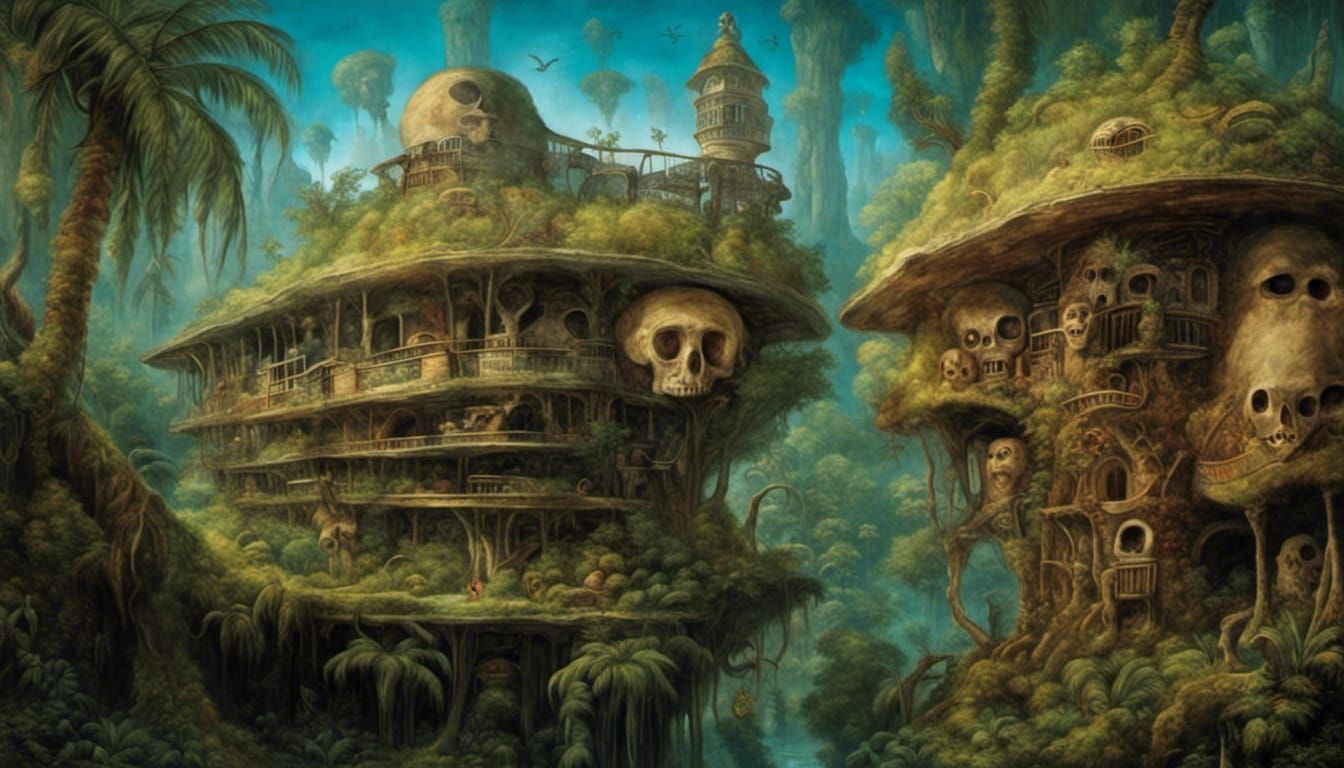 Jungle Pirate Headquarters in Art Nouveau Style