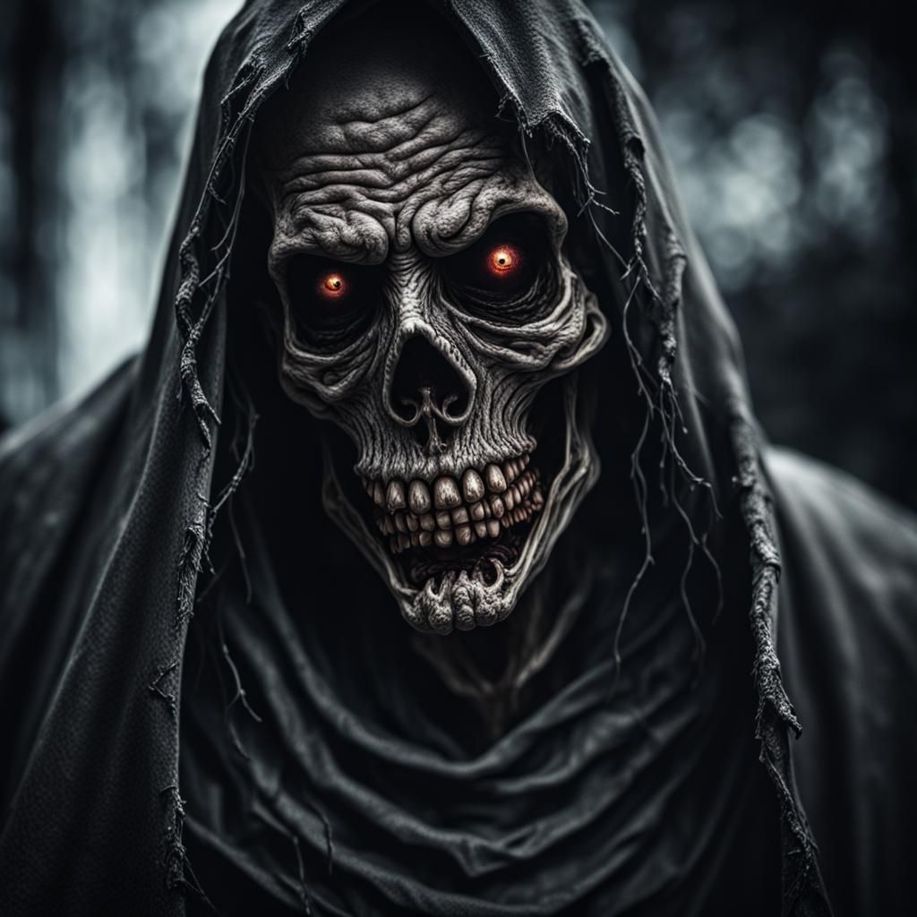 Hyperrealistic Ghoul in Cinematic Composition