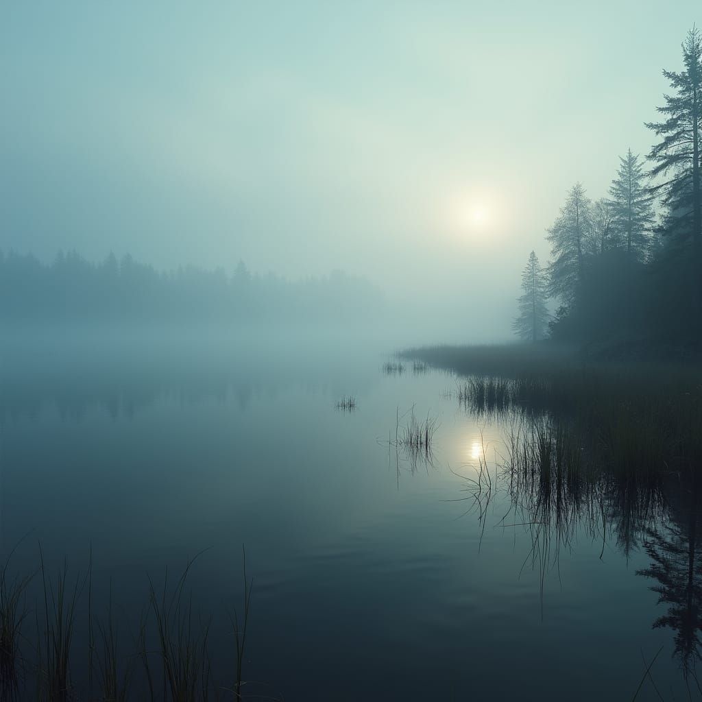 Misty Archipelago of Finland in 3D Rendered Style