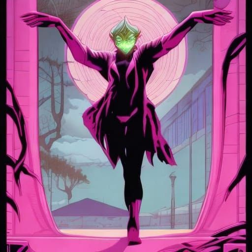 Evil Puppet Master and Mutant Pinocchio Comic Art