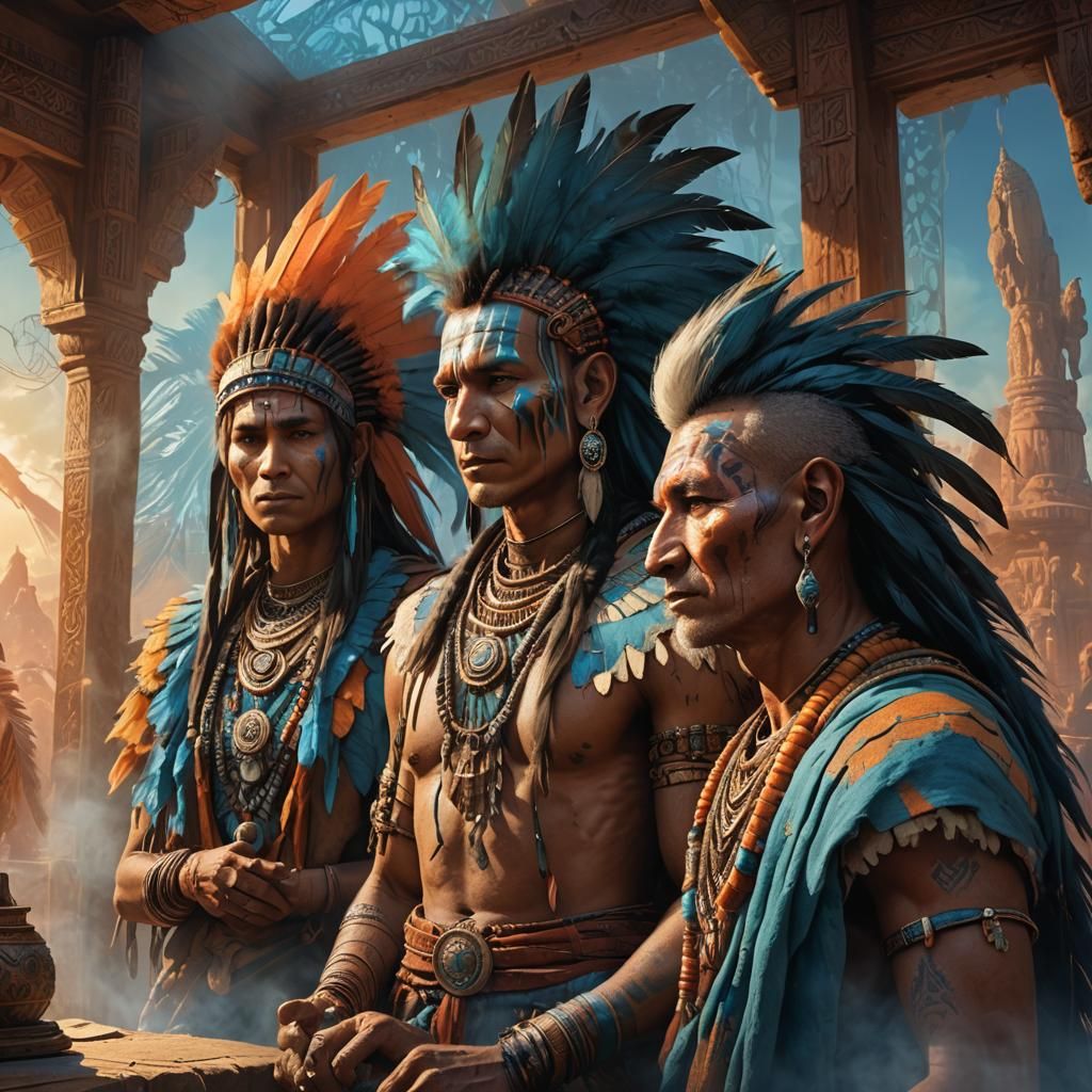 Fantasy Art: Last Mohawk and Ancient Human Showcase