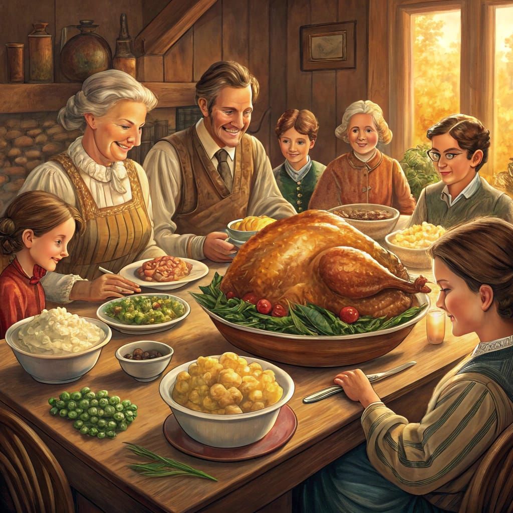 Thanksgiving Feast: A Heartwarming Family Gathering