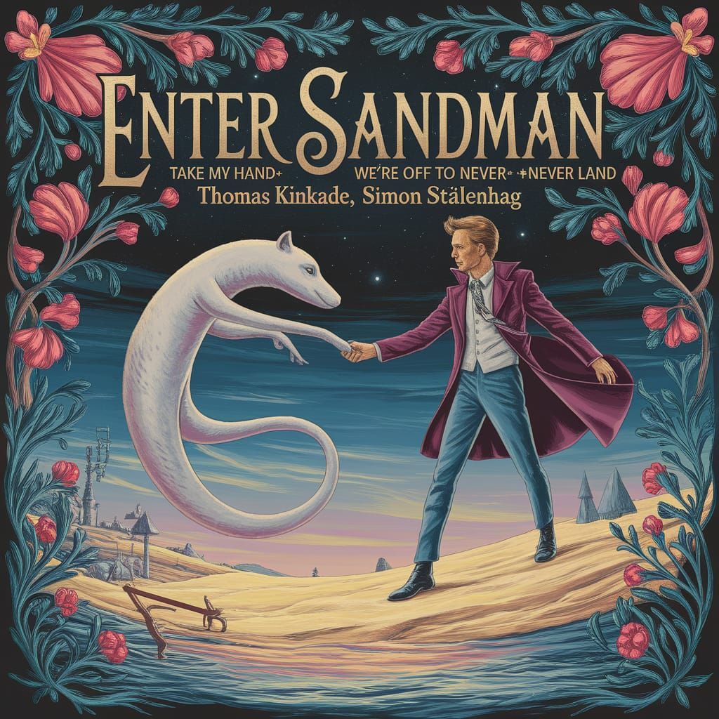 Dreamlike Wonderland in Whimsical Watercolor