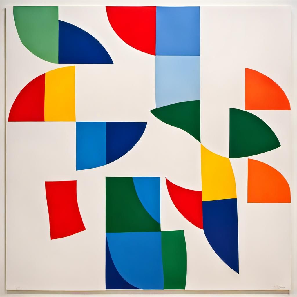 In the style of Ellsworth Kelly