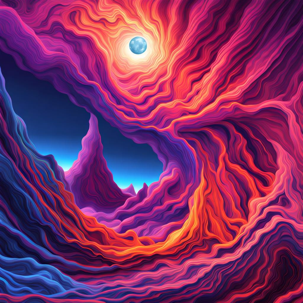 Surrealist Expression of Infinite Creation in Digital Art