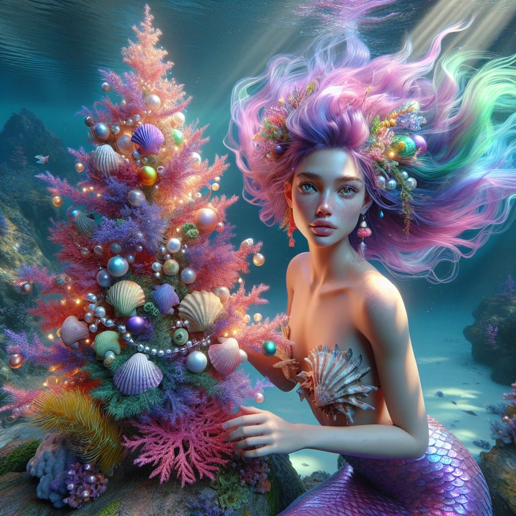 Under the Sea, gettin Christmasie