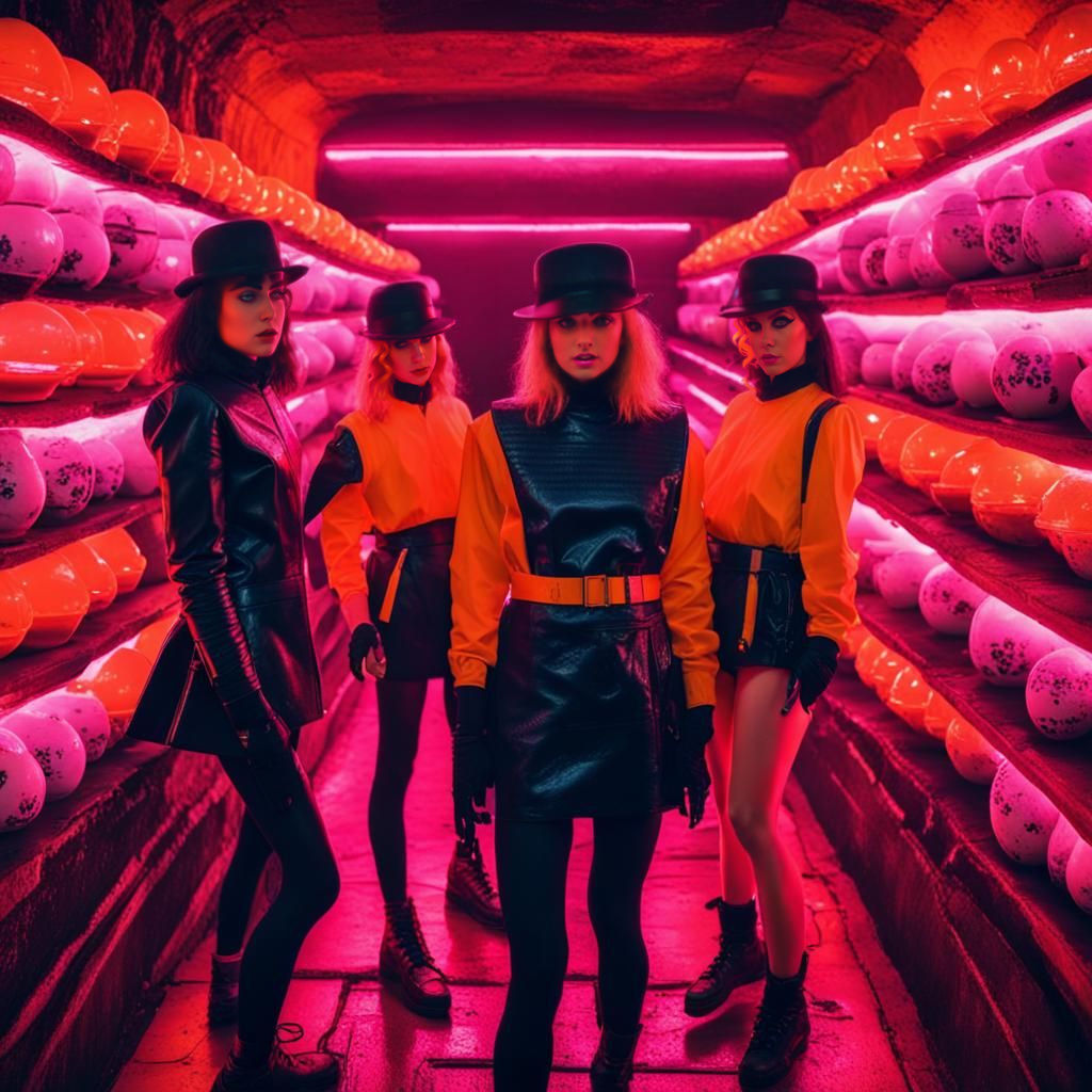 Cyberpunk Party in London Catacombs