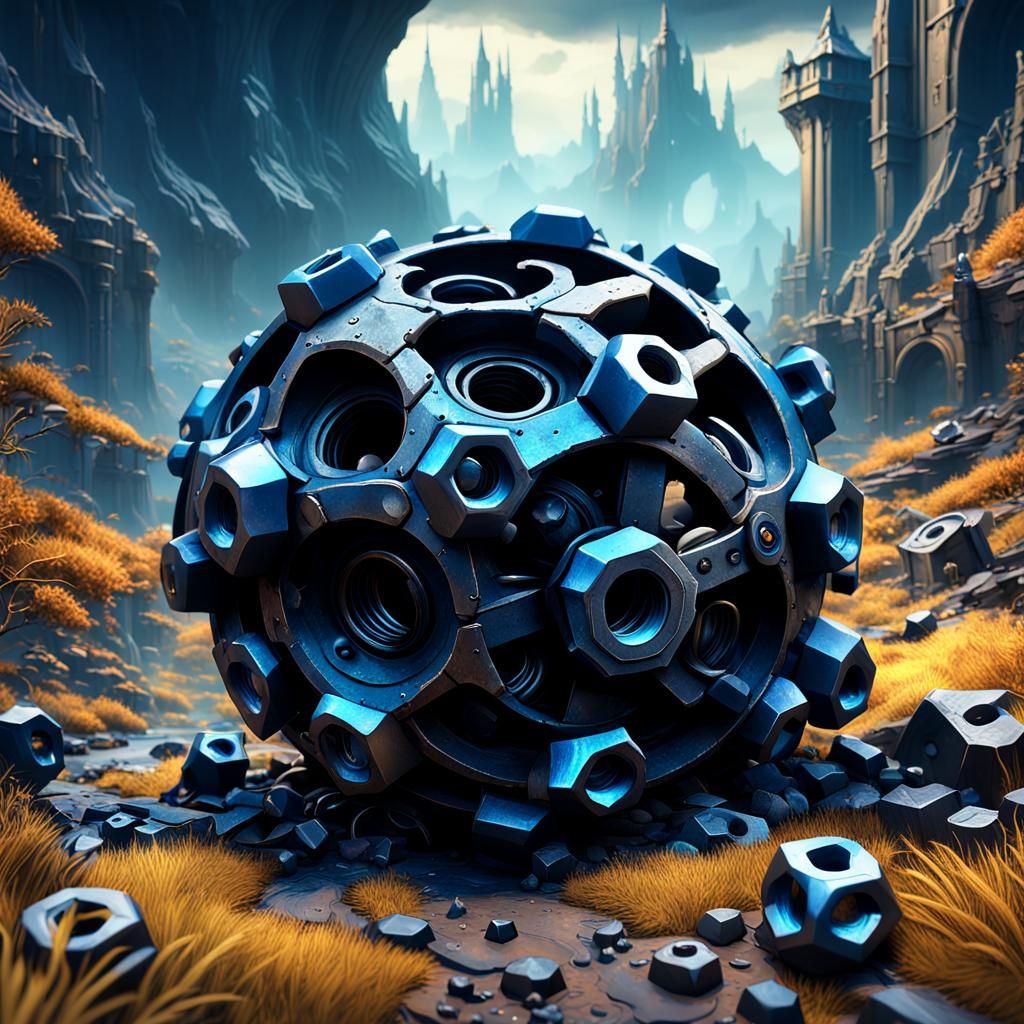 Fantastical Nut and Bolt Concept Art
