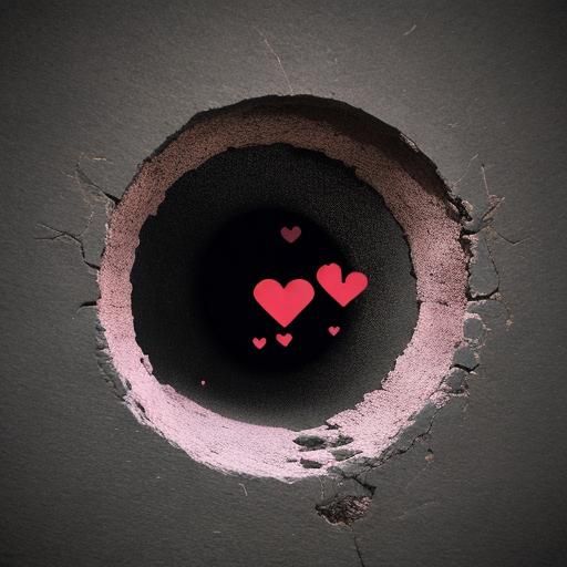 Abstract Heart Collection in a Hole