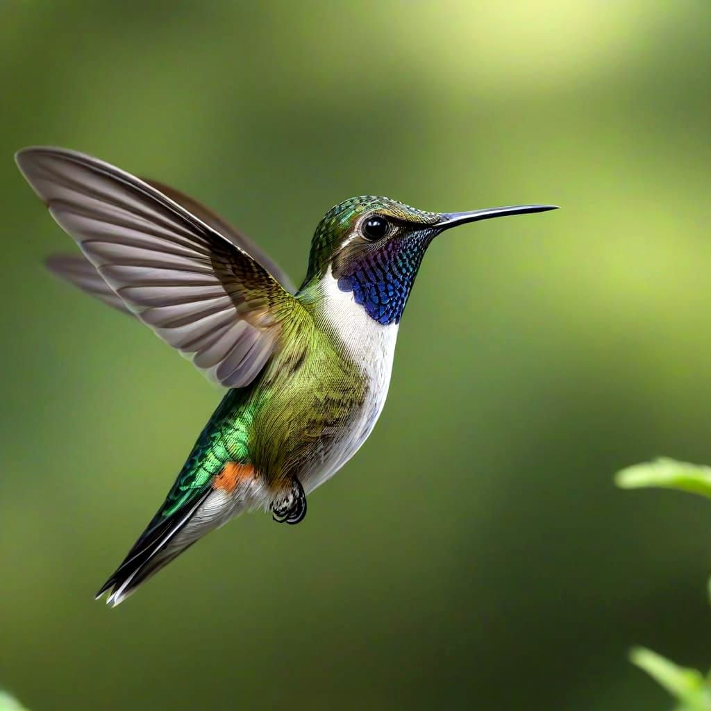 Hummingbird in flight