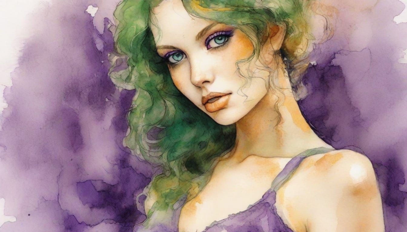 Ethereal Nymph in Golden Hour