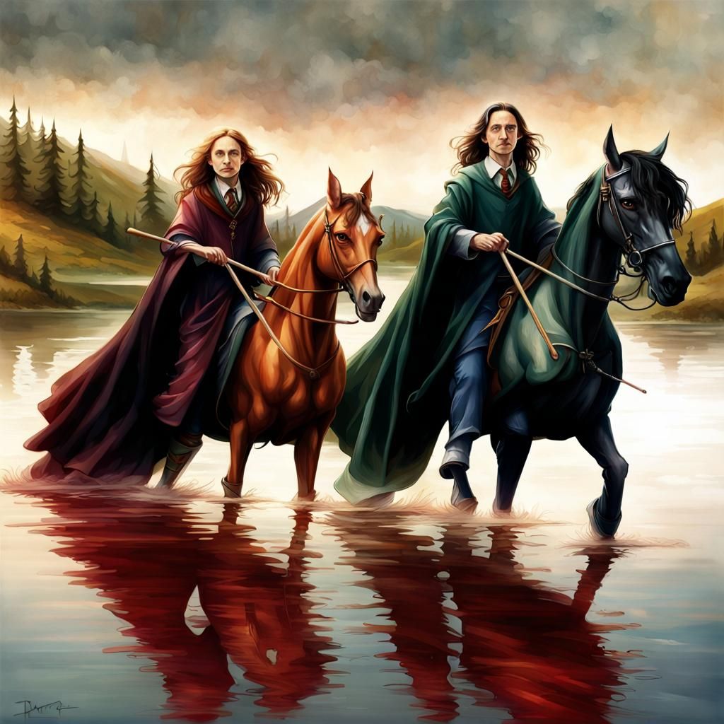 Wizarding World Quidditch Scene in Renaissance Style