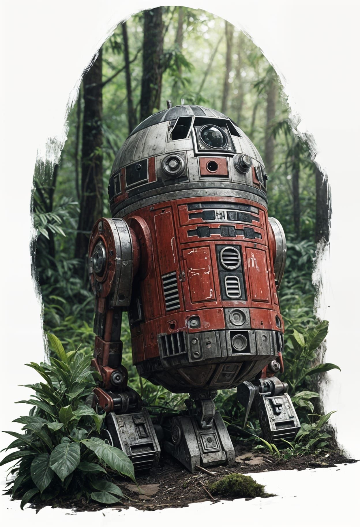 Red R3 Astromech Droid on Jungle Watch