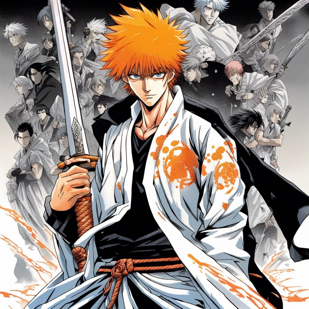 Ichigo Kurosaki Soul Reaper Illustration