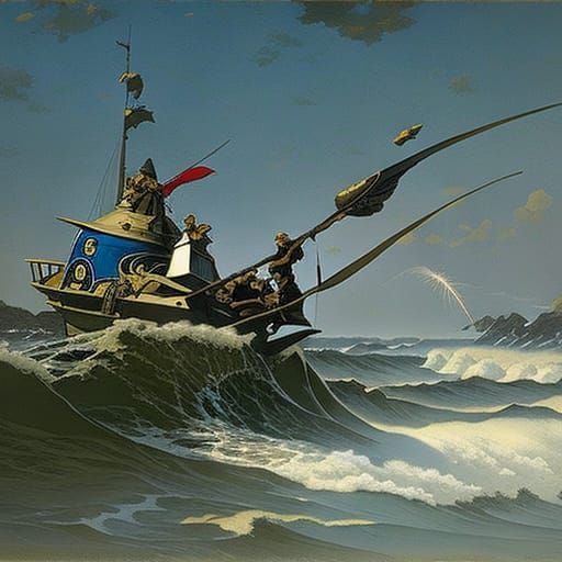 Fantastical Gathering: A Visionary Art Piece