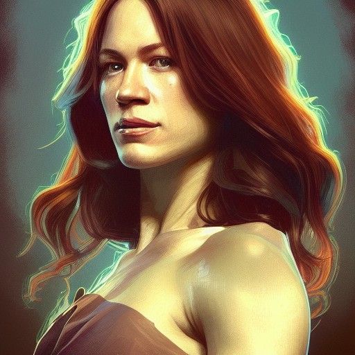 Hyperdetailed Portrait in Artgerm and Mucha Style