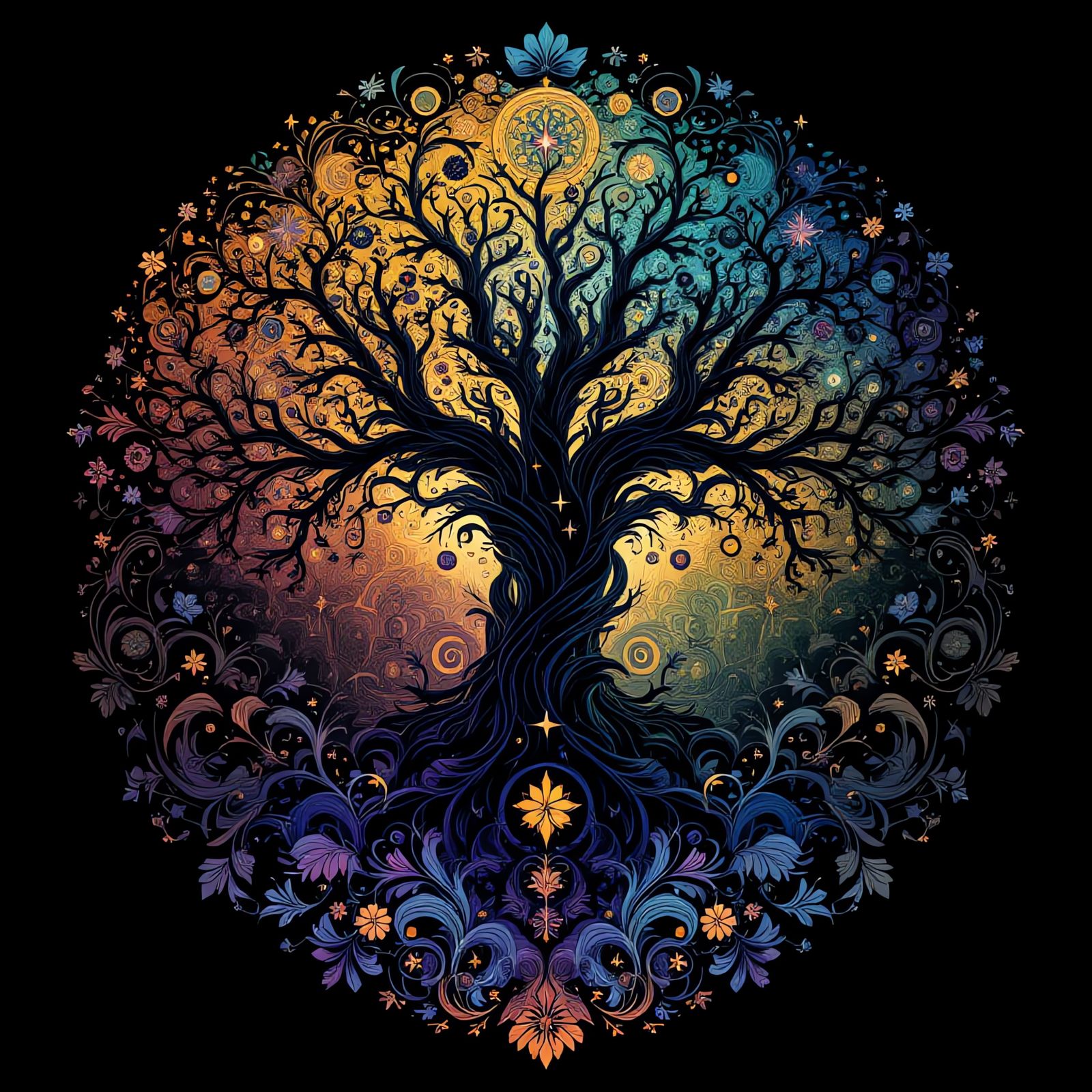 Vibrant Abstract Swirls in Digital Art